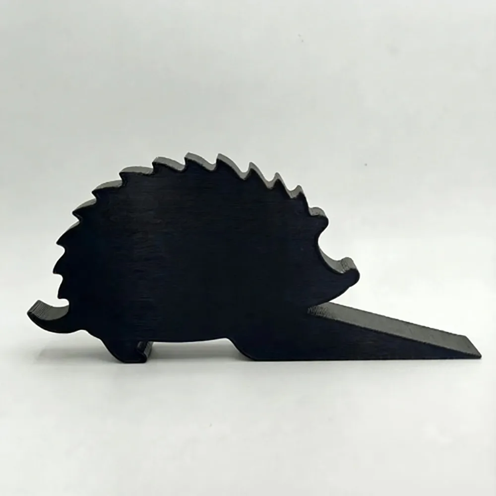 Funny 3D Printing Decorative Animal Door Stop Non-slip Anti-collision Door Stopper Black Door Bumper for Home&Office