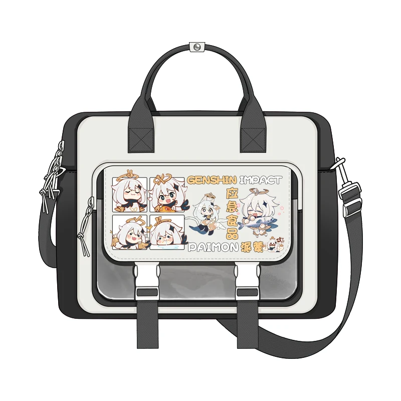 Fashion Genshin Impact Wanderer Cos Crossbody Bag Large Capacity Messenger Bags School Anime Xiao Bag Student Casual Boys Girls