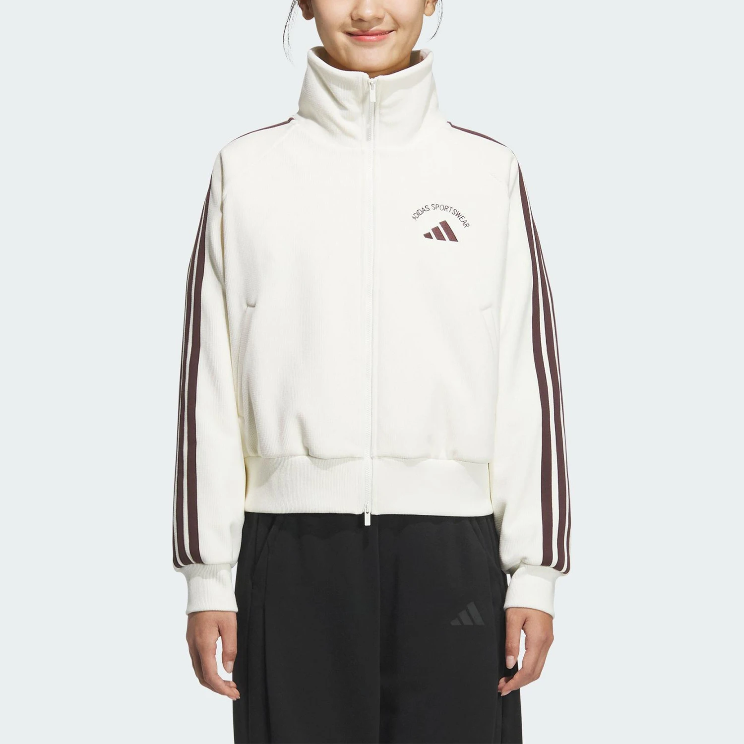 

Adidas genuine autumn women's standing collar durable warm jacket KC0036