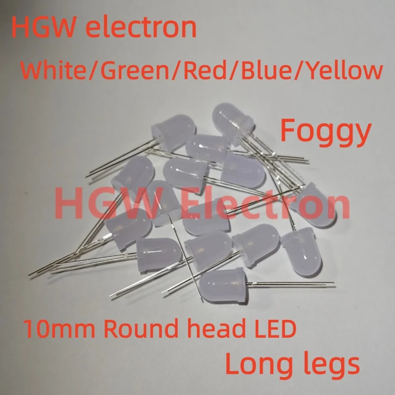 50 Stuks LED-lampjes – 3mm – Wit – Voorbedraad (20 Cm) – DC 9-12V – Voor Auto, Boot, Speelgoed, Kostuums En Hobbyprojecten