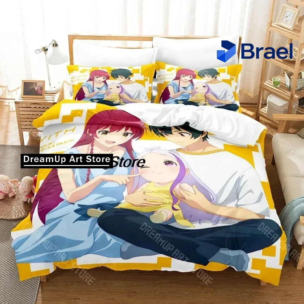Exquisite 3D Print Hataraku Maou Sama Bedding Set Single Twin Full Queen King Size Bed Set Aldult Kid Bedroom Duvetcover Sets