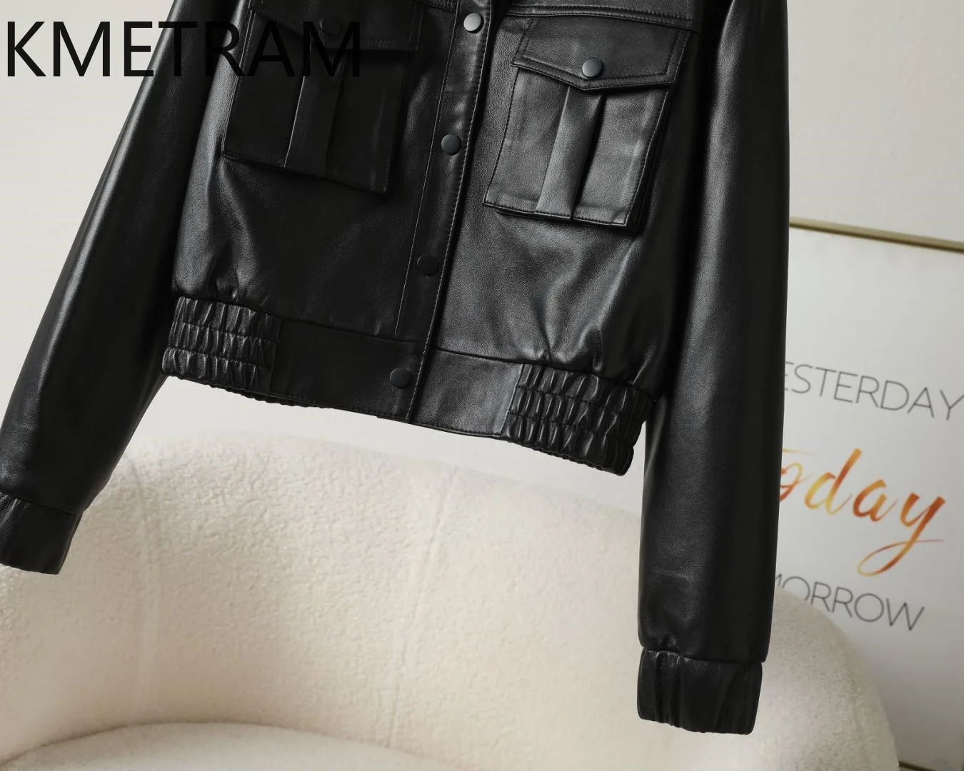 100% Natural Sheepskin Jacket Woman High Quality Short Genuine Leather Jackets Women Spring Autumn Ladies Clothes 2025 дубленка