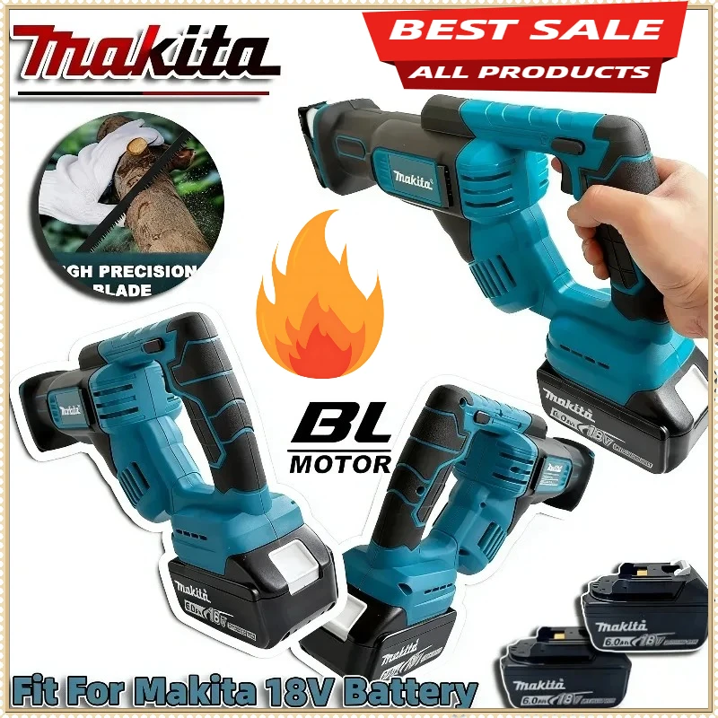 

Аккумуляторная бесщеточная сабельная пила Makita, мощная, для дома, малая электрическая пила, ручная многофункциональная пила для резки