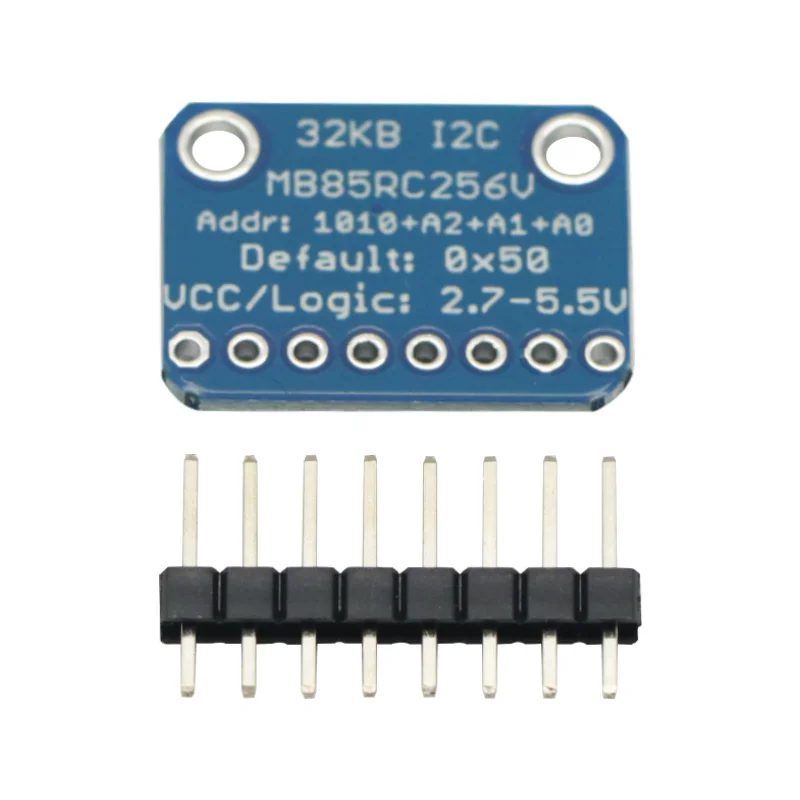 لوحة القطع FRAM الذاكرة MB85RC256V IC I2C غير متطايرة 2.7-5.5 فولت لجهاز IoT الاستشعار المحمولة يمكن ارتداؤها