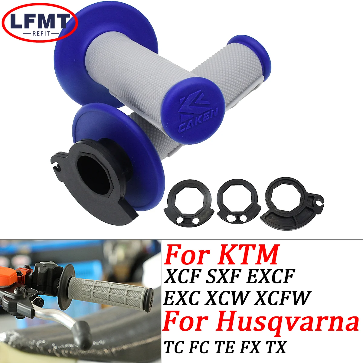 

Motorcycle universal Handle Bar Grips Handlebar Lock-on Grips For KTM 125-500 SX SXF EXC EXCF XC XCF XCW TPI SIX DAYS 2008-2022