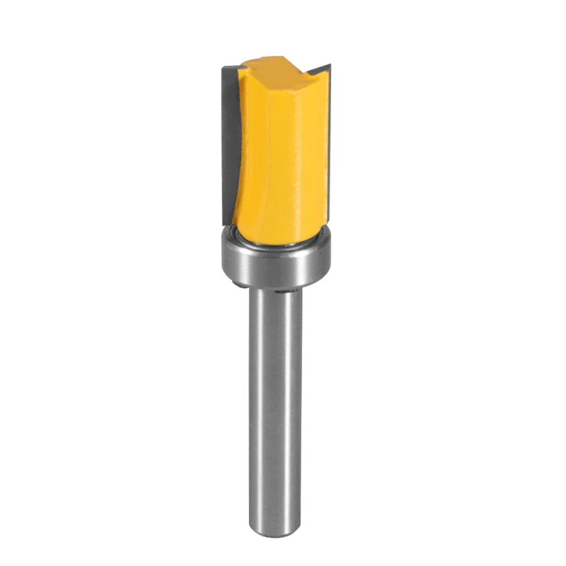 Imagem -03 - Único e Duplo Rolamento Carbide Cortador Shank Padrão Bit Flush Trim Bit Carpintaria Fresa para Bit de Madeira Face Mill mm