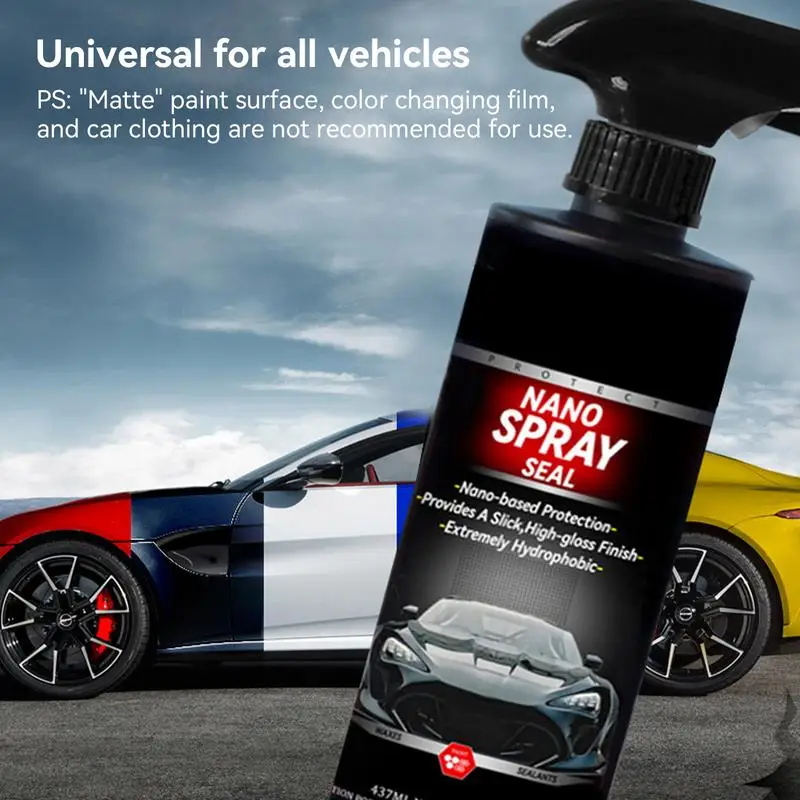 Auto Coating Renewal Spray 437ml Ceramic Spray Coating For Cars Waterproof Car Restoring Liquid Nano Repair Spray Protective Car