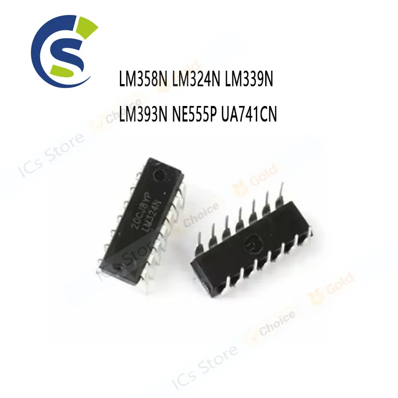 20PCS DIP UA741 LM324 LM393 LM339 NE555 LM358 AMPLIFIER CIRCUIT LM358N LM324N LM339N LM393N NE555P UA741CN