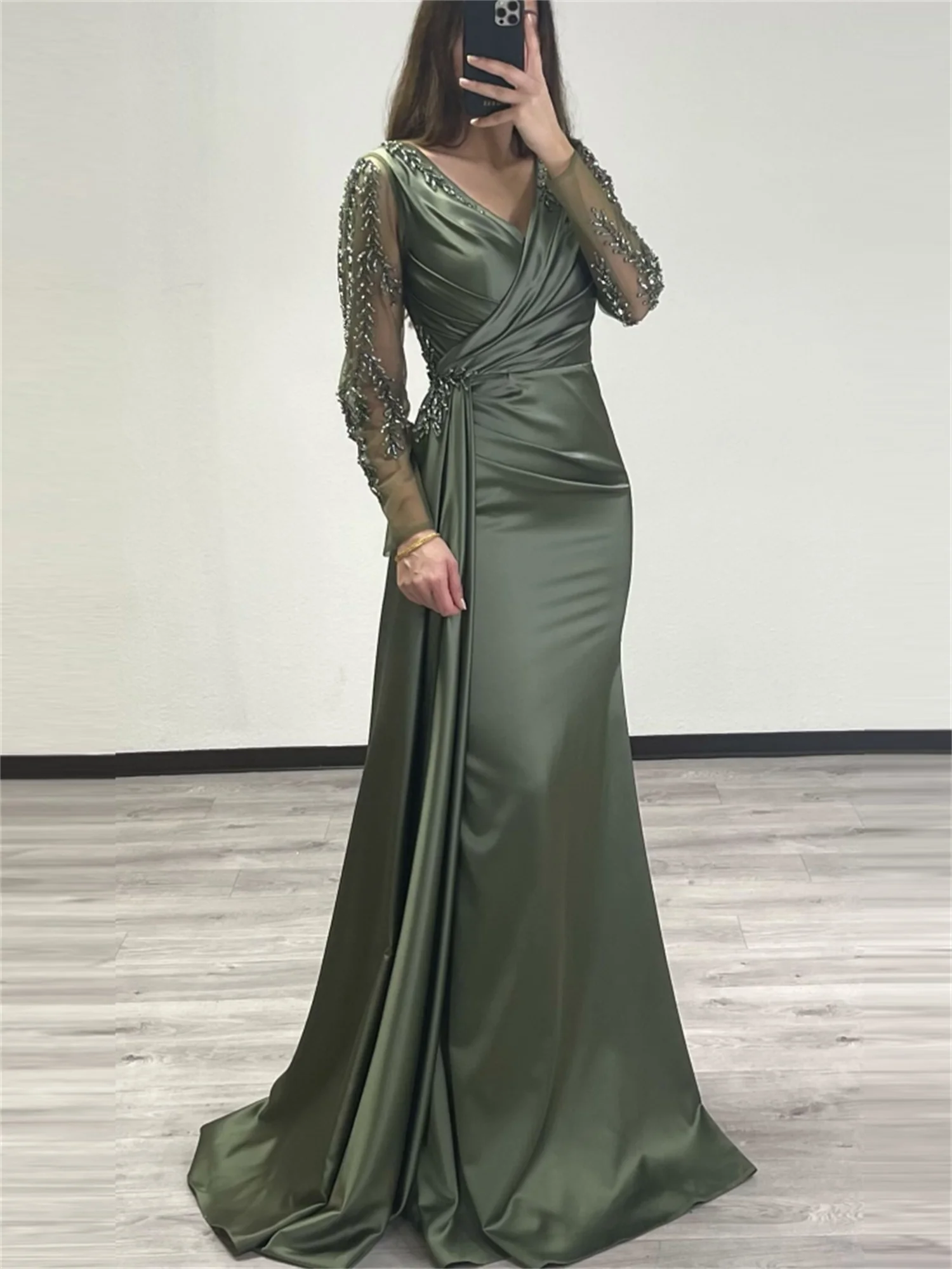 V-neck Civil Bride Dress Wedding 2023 High Sewing Wedding Dresses for Woman Plus Size Bepeithy Official Store Amanda Novias Gown