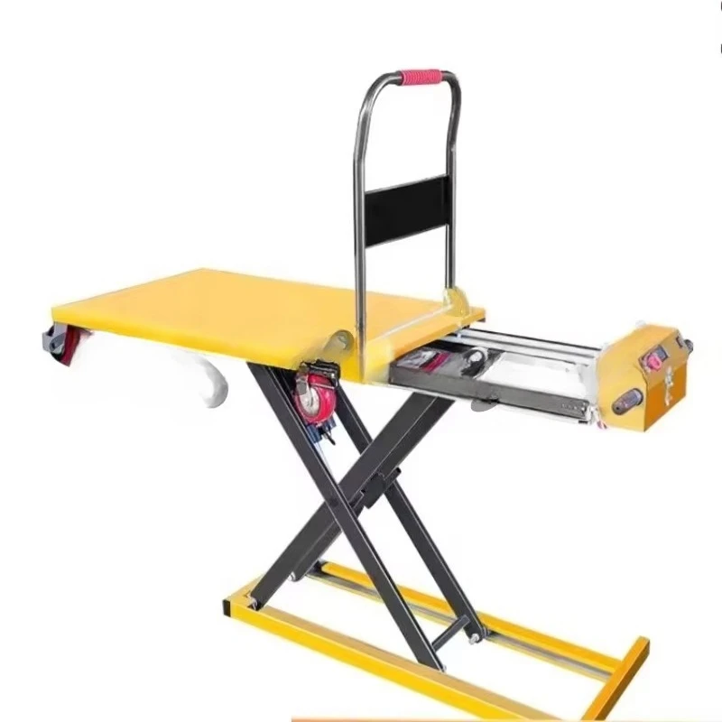Mobile Electric Hydraulic Scissor Lift Trolley, Adjustable Scissor Lifting Platform Jack
