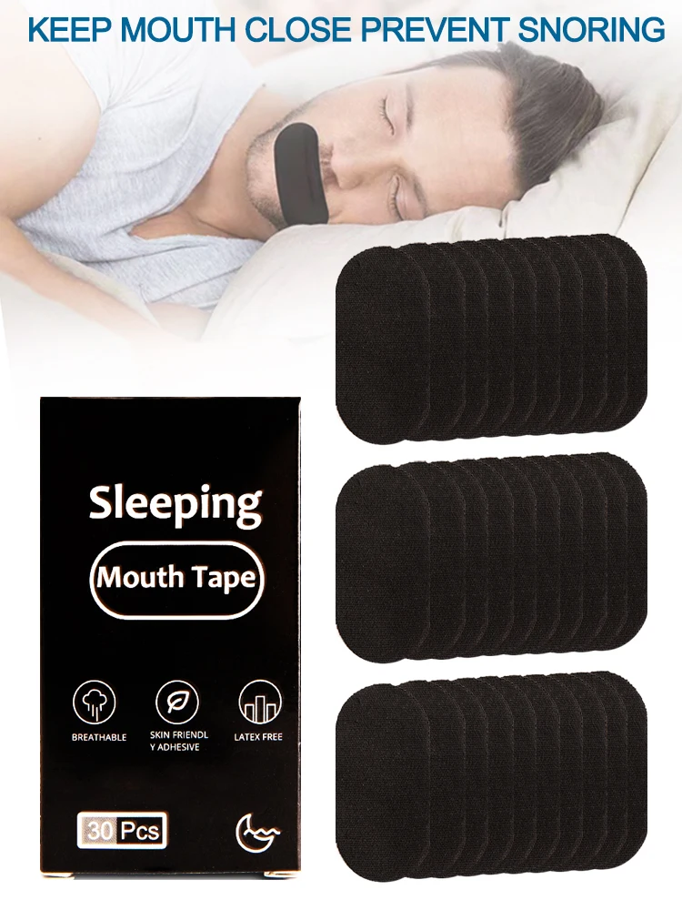 Mouth Tape Sleeping Keep Mouth Close Prevent Snoring Sleep Strip for Home Anti Snoring Improved Sleeping Snoring Relief 30Pcs