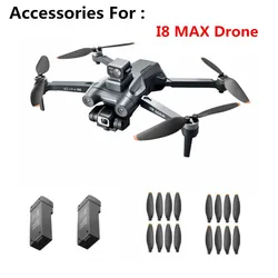 I8 MAX Drone oryginalne akcesoria 7.4V 3800mAh bateria śmigło liść klonu do części zamiennych do drona I8 MAX