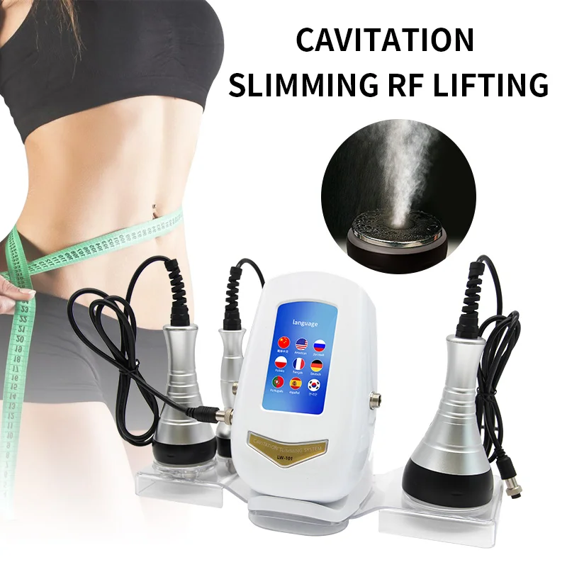 

3in1 40K Cavitation RF Ultrasonic Body Slimming Machine Beauty Device Facial Massager Care Tool Skin Tighten Face Lifting Skin