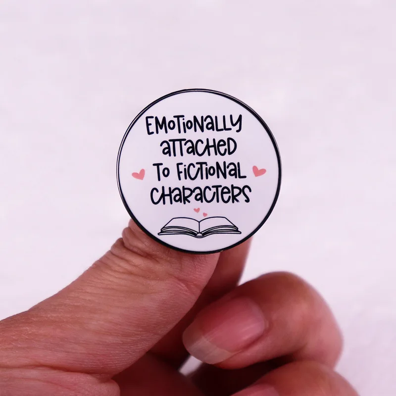 Reading Enthusiast Brooch Badge, Good Friend Gift