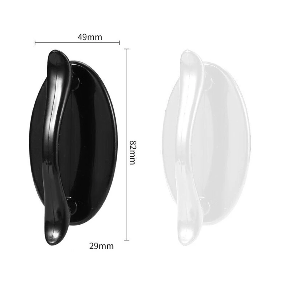 

Фурнитура Дверная ручка Изогнутая ручка Ящики Обустройство дома Самоклеящаяся раздвижная ручка для дверей 82x49x29 мм