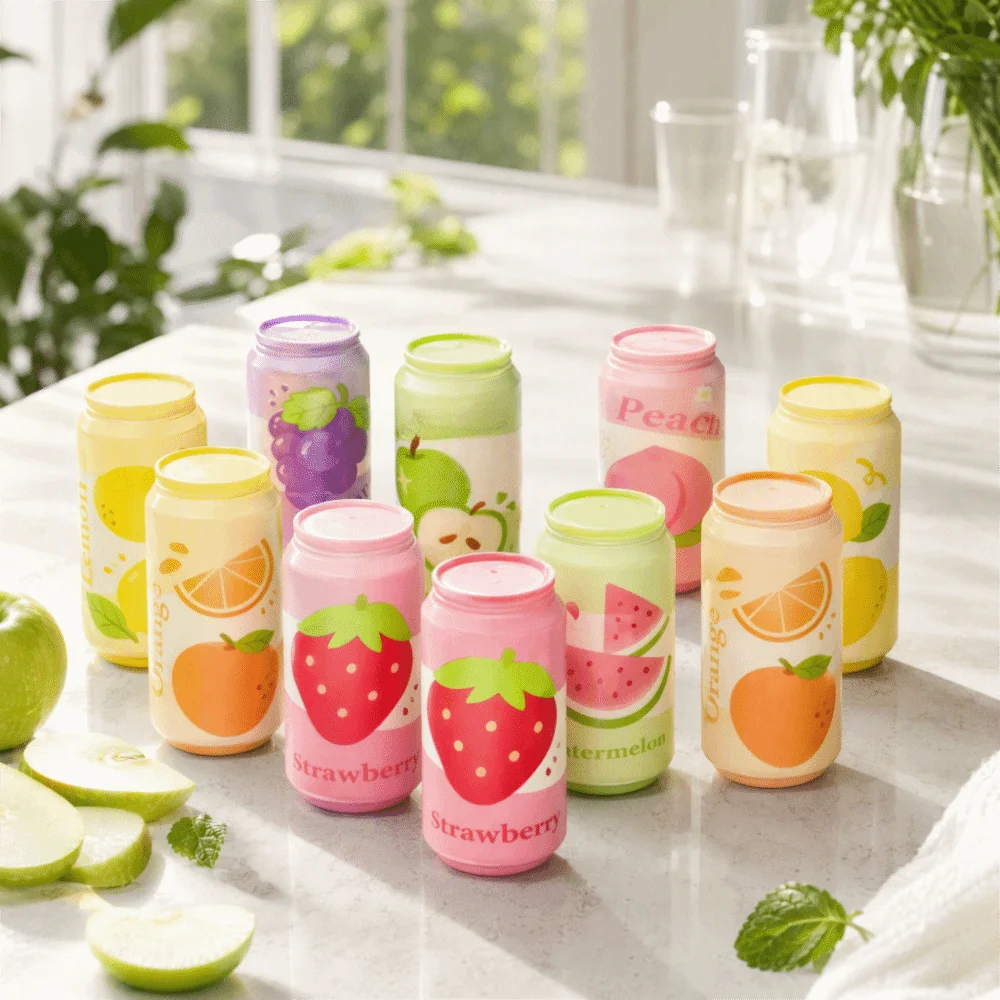 Vent Toy Simulated Soda Can Squishy Toy Slow Rebound Soft Squeeze Fidget Toy New Fruit Can Squeezable Toy Daily Use