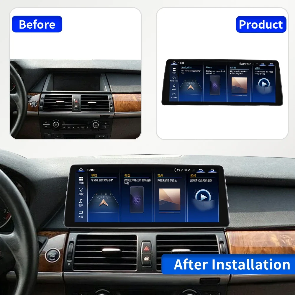 New 12.8 Inch 8 Core Snapdragon 668 Reliable Vehicle Navigation And GPS System For BMW F10 F11 2011-2017 Wireless Carplay
