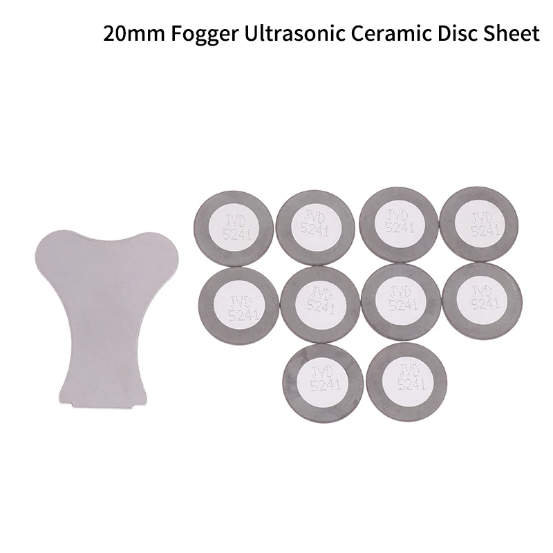 20mm Fogger Ultrasonic Ceramic Disc Sheet Atomizer Humidifier Accessories Replacement Ceramic Disk Kits for Fog Making Machine