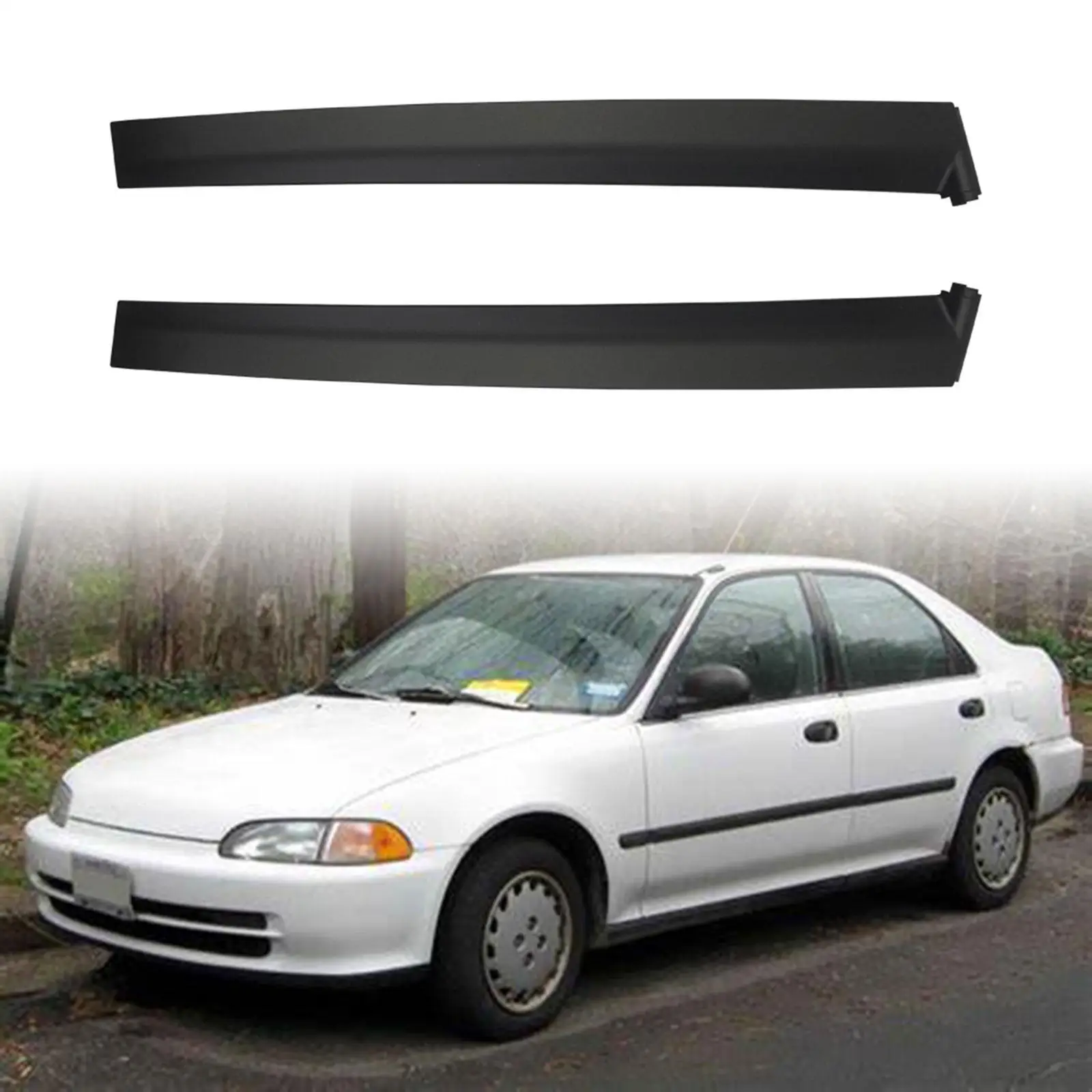 

2x Side Door Pillar Trims Spare 72470-sr3-003 for Honda Civic 1991-1995