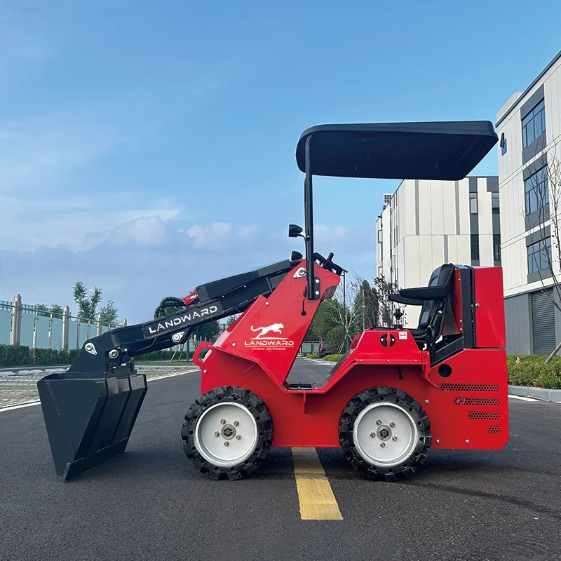 Production Crawler Tracked Skid Steer High Quality Condition Seated Mini Skid Steer Loader 4WD Backhoe Steer Loader Customized