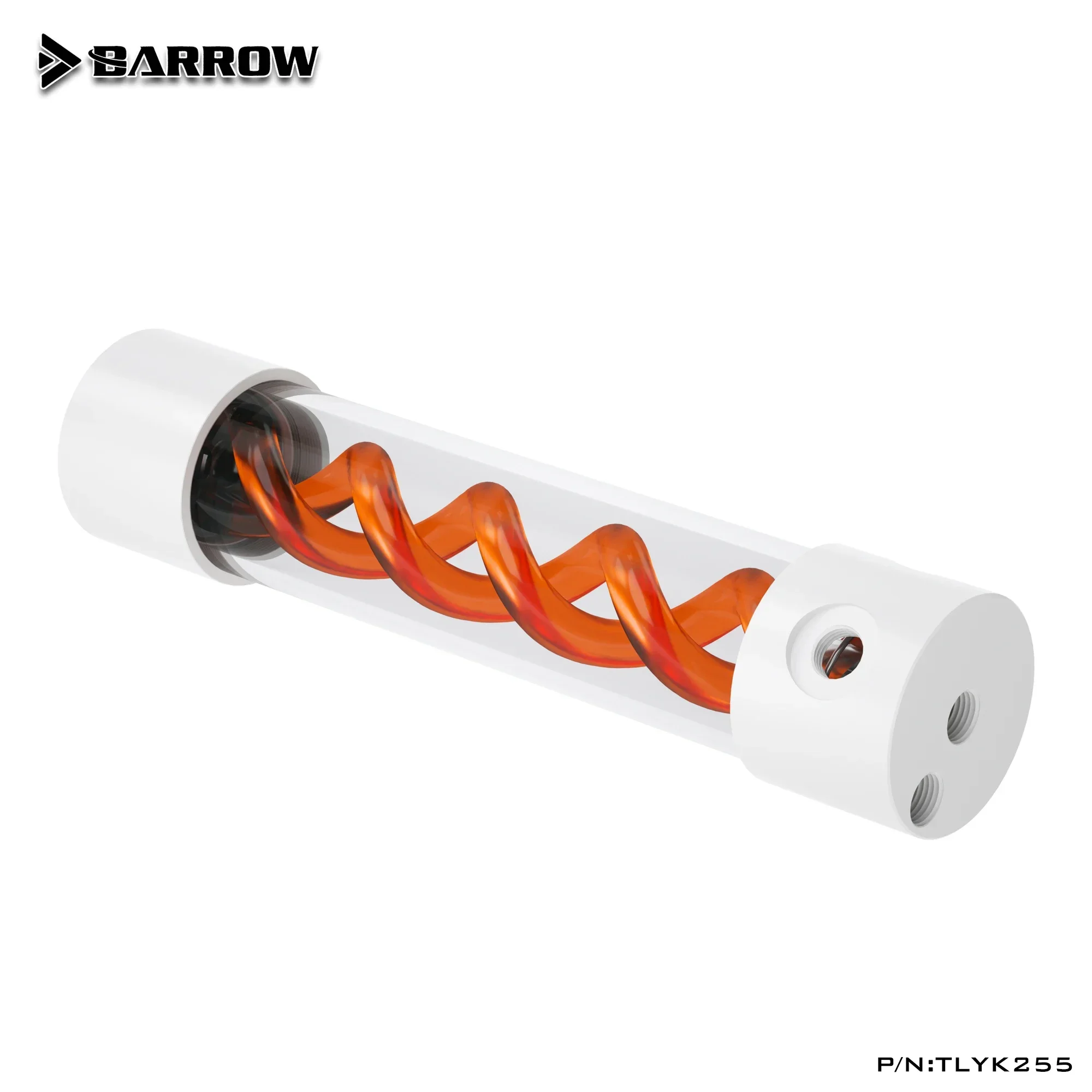 Barrow TLYK-255 Multi-colored T Virus Cylindrical Spiral Suspension Water Tank 255mm Side Hole/top Hole for Water Cooling System