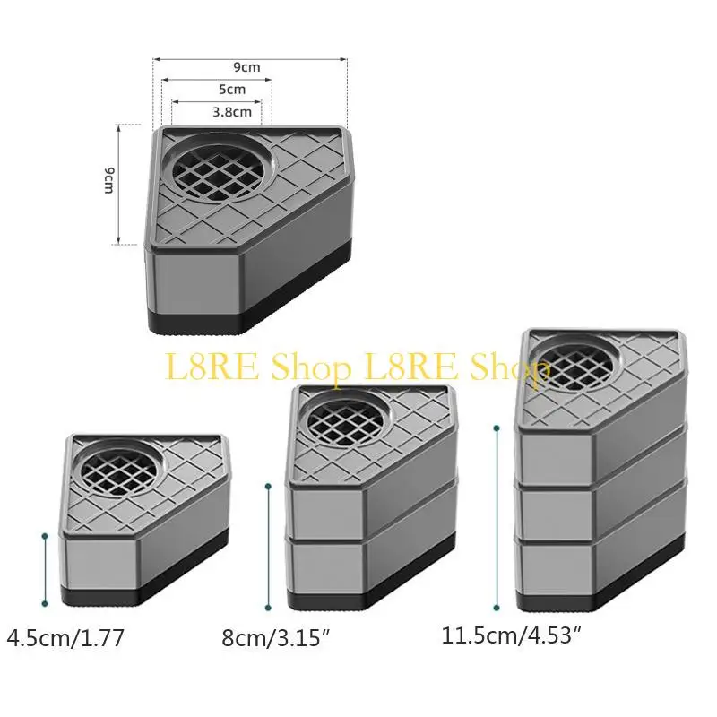 L8RE 4 PCS Холодильник Выравнивание ног Устремительная стиральная машина анти вибрационная площадка