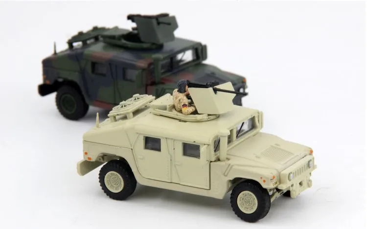 2 sztuk/zestaw 1/72 nas wojskowy Humvee uniwersalny pojazd opancerzony Model M1114