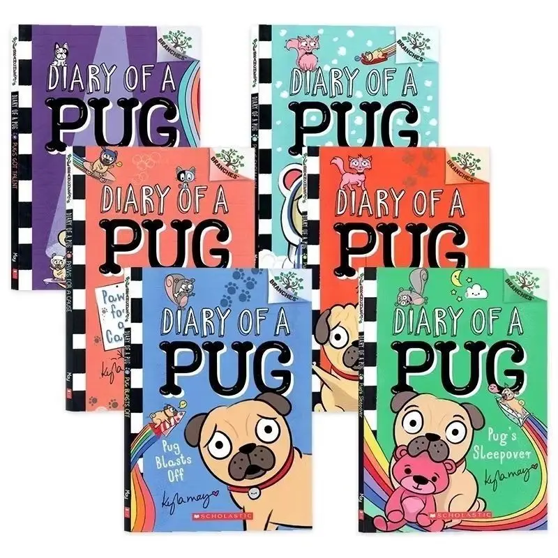 Kyla May - Diary of a Pug English book Children's early education enlightenment picture book DIFUYA