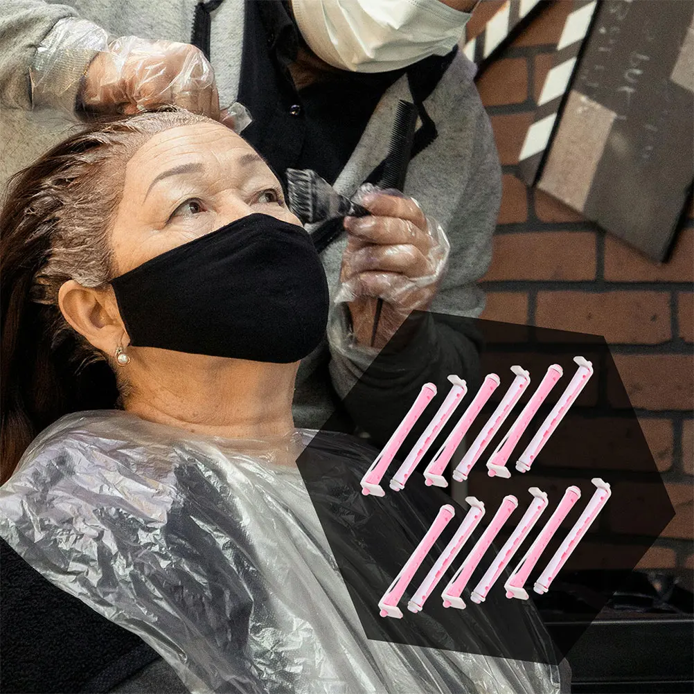 

24 шт., пластиковые гибкие бигуди для завивки волос, набор для завивки волос для женщин, домашний салон, ролики для завивки волос, стержни для завивки волос