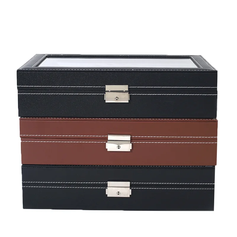 6 Watch Boxes 3 Eyeglass Storage Boxes Display Case