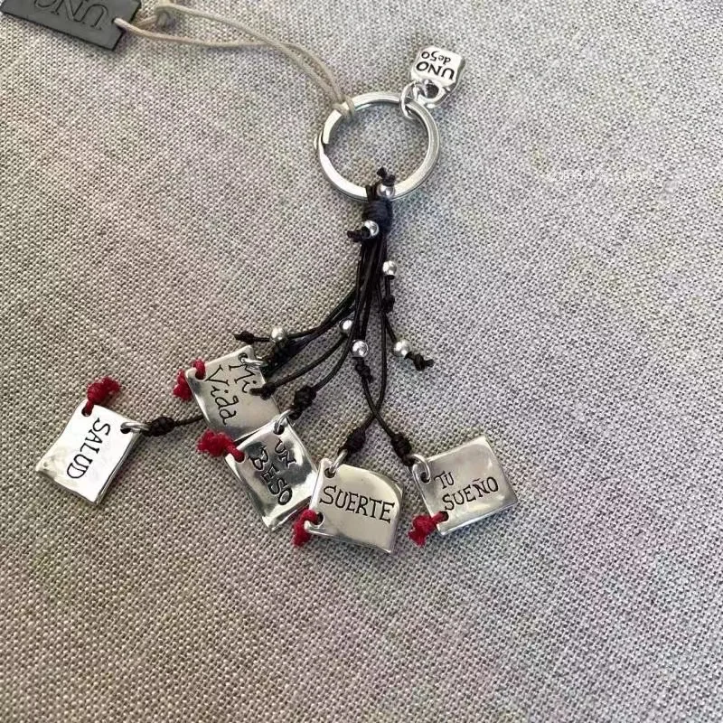 2022 New Popular Stainless steel alloy Silver Color Bead Key ring Women's Favorite Factory Free Wholesale Shipping