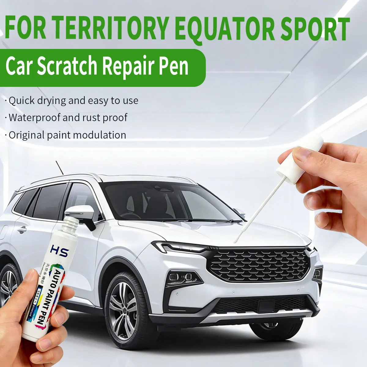 Car Paint Repair Pen Touch Up Scratch Remover DIY Auto Accessories Blue White Green Grey Matter For Ford Territory Equator Sport