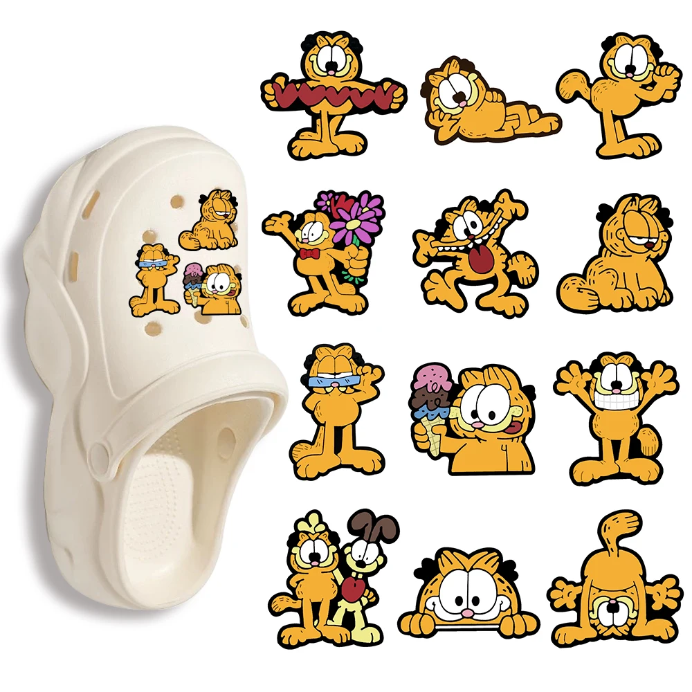 12-100 Stück Potdemiel Katzen-Schuh-Charms DIY Schuh-Dekorationszubehör Bubble Slides Clog Sandalen Schuhschnallen Kinder-Partygeschenk – Detail 2