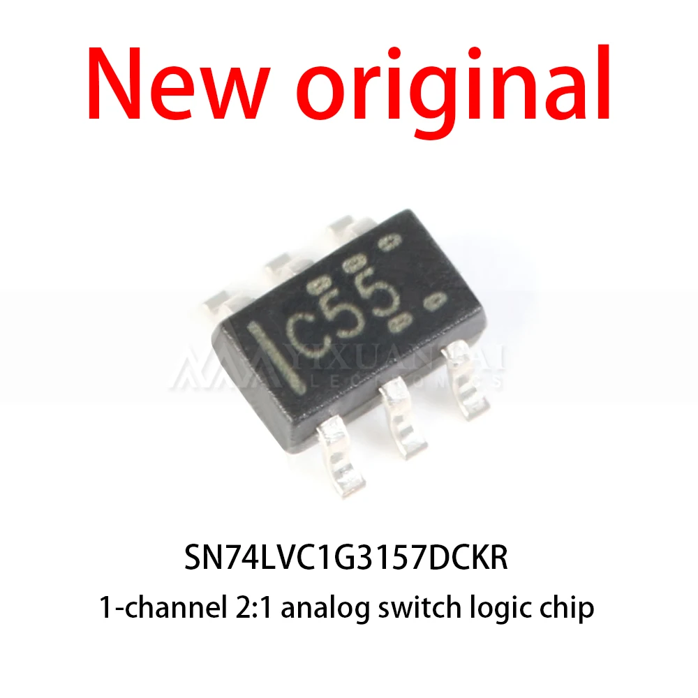 10-100Pcs/Lot New original SN74LVC1G3157DCKR SN74LVC1G3157 74LVC1G3157 SOT-363 1-channel 2:1 analog switch logic chip ﻿