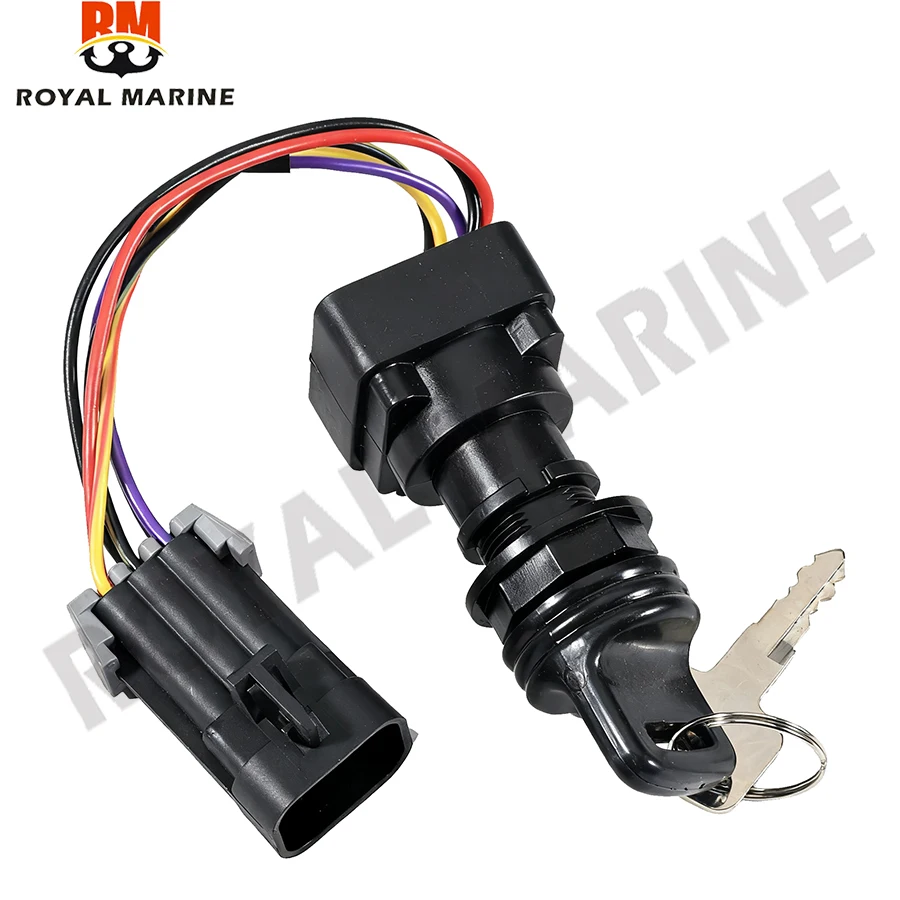 

87-897716K01 8M0059686 897716 Ключ зажигания с 3-позиционным проводом для подвесного мотора Mercury Marine Quicksilver заменяет