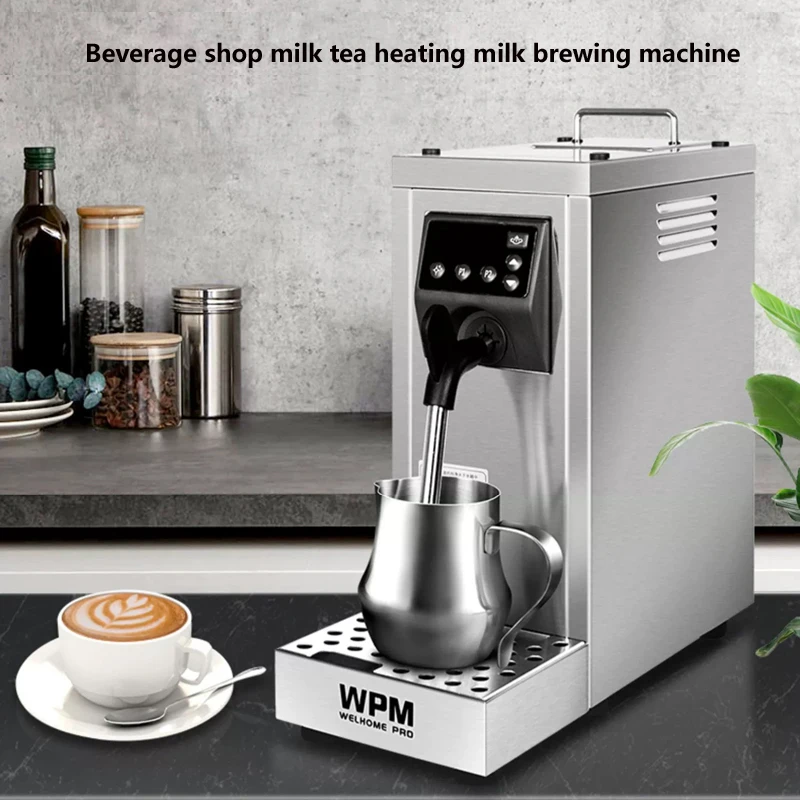 商業ミルク泡立て機ステンレス鋼プロフェッショナルミルクバブラーミルクスチーマーカプチーノとラテ用