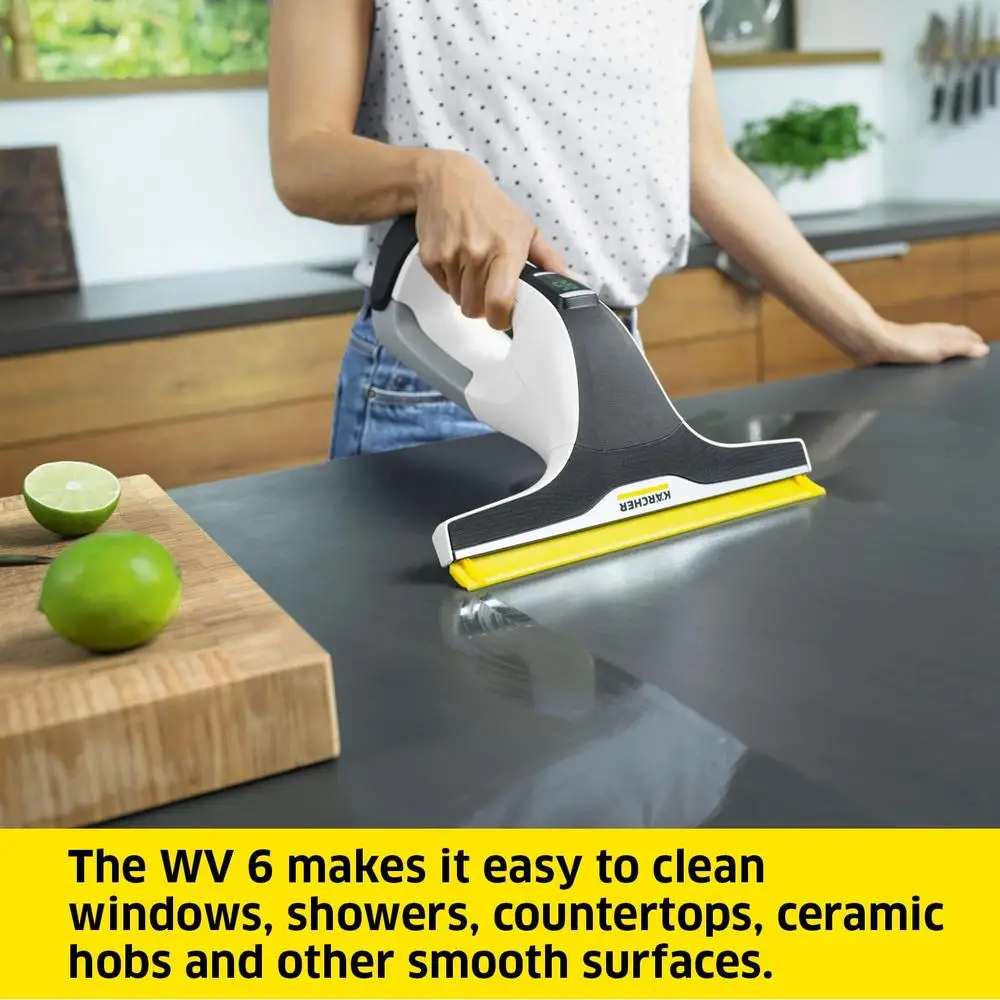 Electric Window Vacuum Squeegee Cordless 11 Inch Multi-Surface Cleaner Rechargeable Cleaning System Showers Mirrors Glass