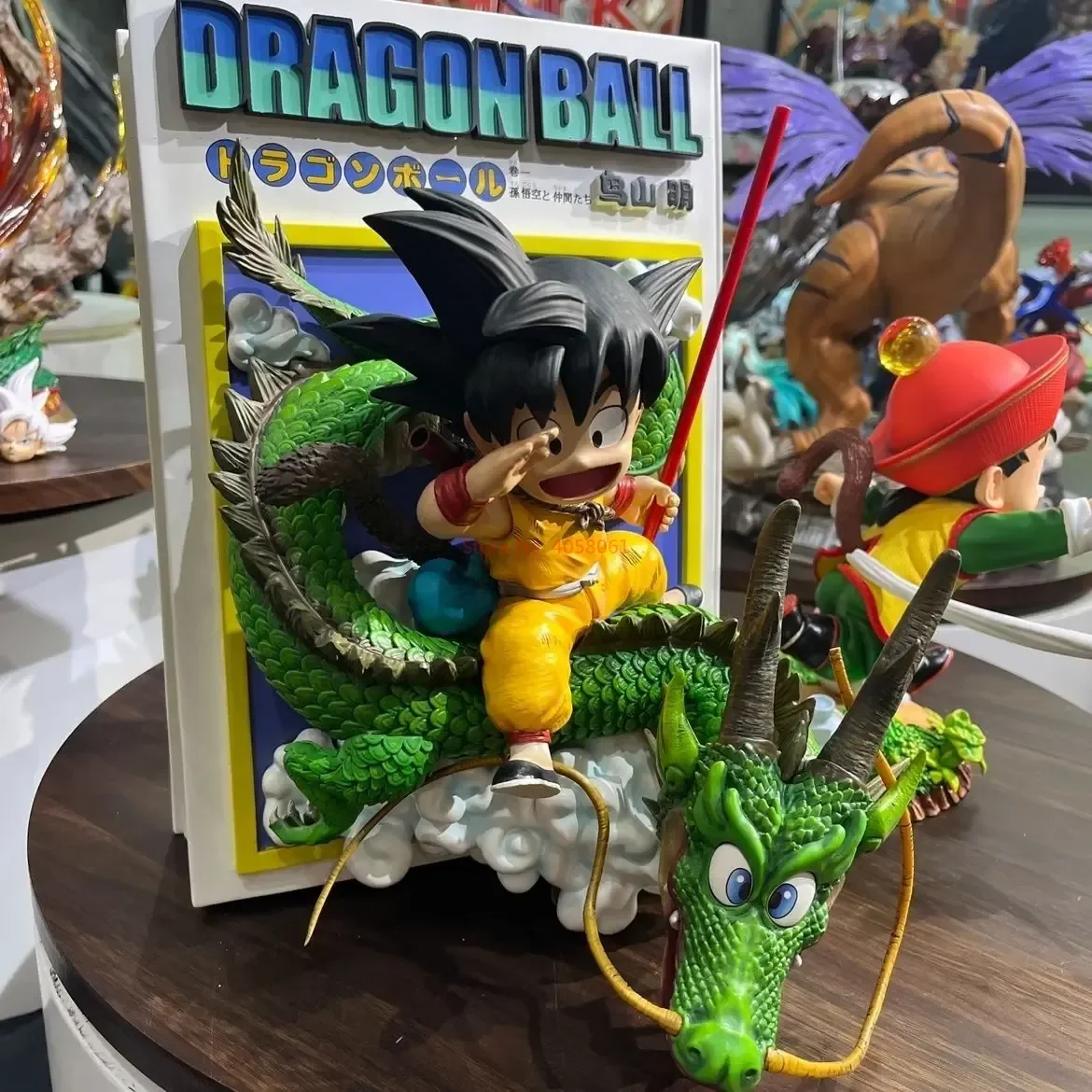 In Stock Comic Title Page Little Goku Anime Figure 30cm Statue Dragon Ball Super Goku Ornament 1:1 Remastered Version Gift Toys