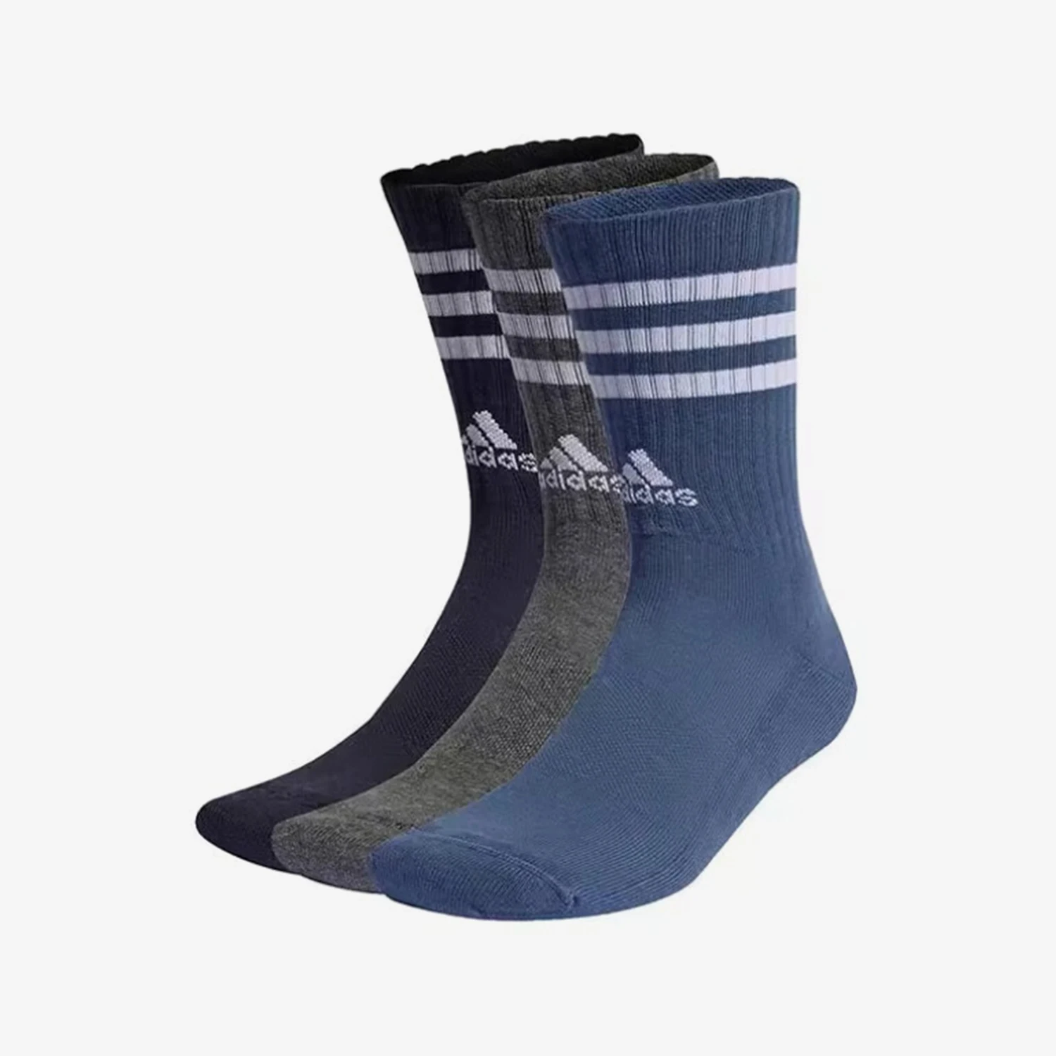 

Adidas Originals New Men's and Women's Training Mid-Calf Socks 3-Pack IP2639