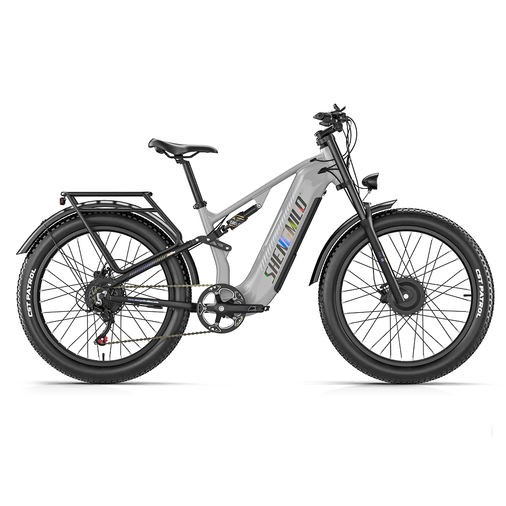 Shengmilo S600 PRO Bici Elettrica da Uomo per Tutti i Terreni, 2000W, con Doppi Motori, Batteria 48V 25AH, Fat Bike da 26 Pollici, Bici Elettrica da Montagna per Adulti