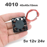 4010 40x10mm 40x40x10mm DC Cooling Fan 5V 12v 24V For Oil Bearing Brushless Cooling 2PIN 40mm Cooling Fan DC 5V 12V 24V