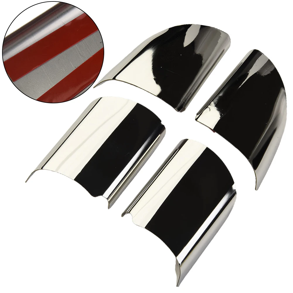 4pcs For Ford Transit MK7 2006-2014 SILVER Steering Wheel Trim Decoration Sticker ST 2.2 for tdci for swb LWB T260