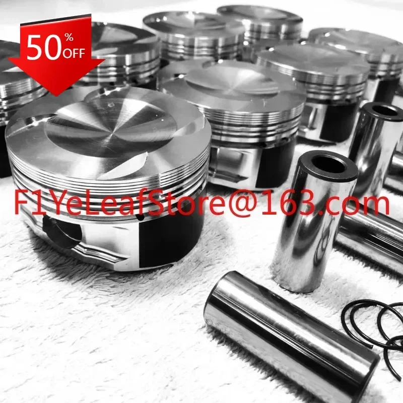 QX Beam Forged Rod kit Forged Connecting Rods For  S6 S7 A8 S8 RS6 RS7 TFSI 4.0T V8 82.5mm CR 9.5:1 Forged Piston