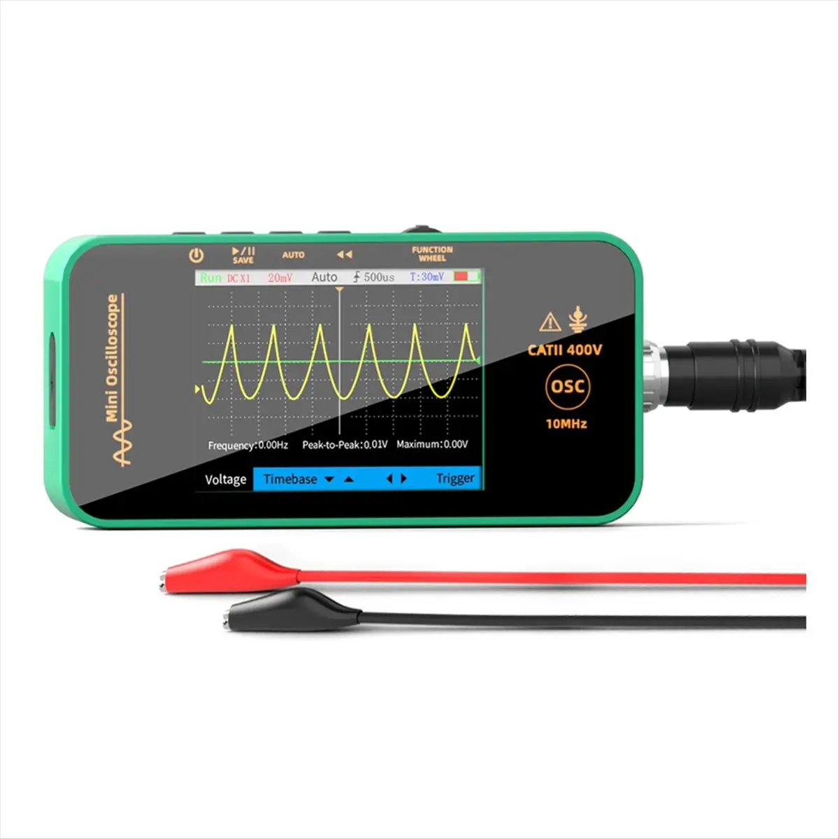 L73A NEW 10MHz Handheld Mini Oscilloscope Color Screen Real-Time Waveform Display Portable for Home Repair Electronic Testing
