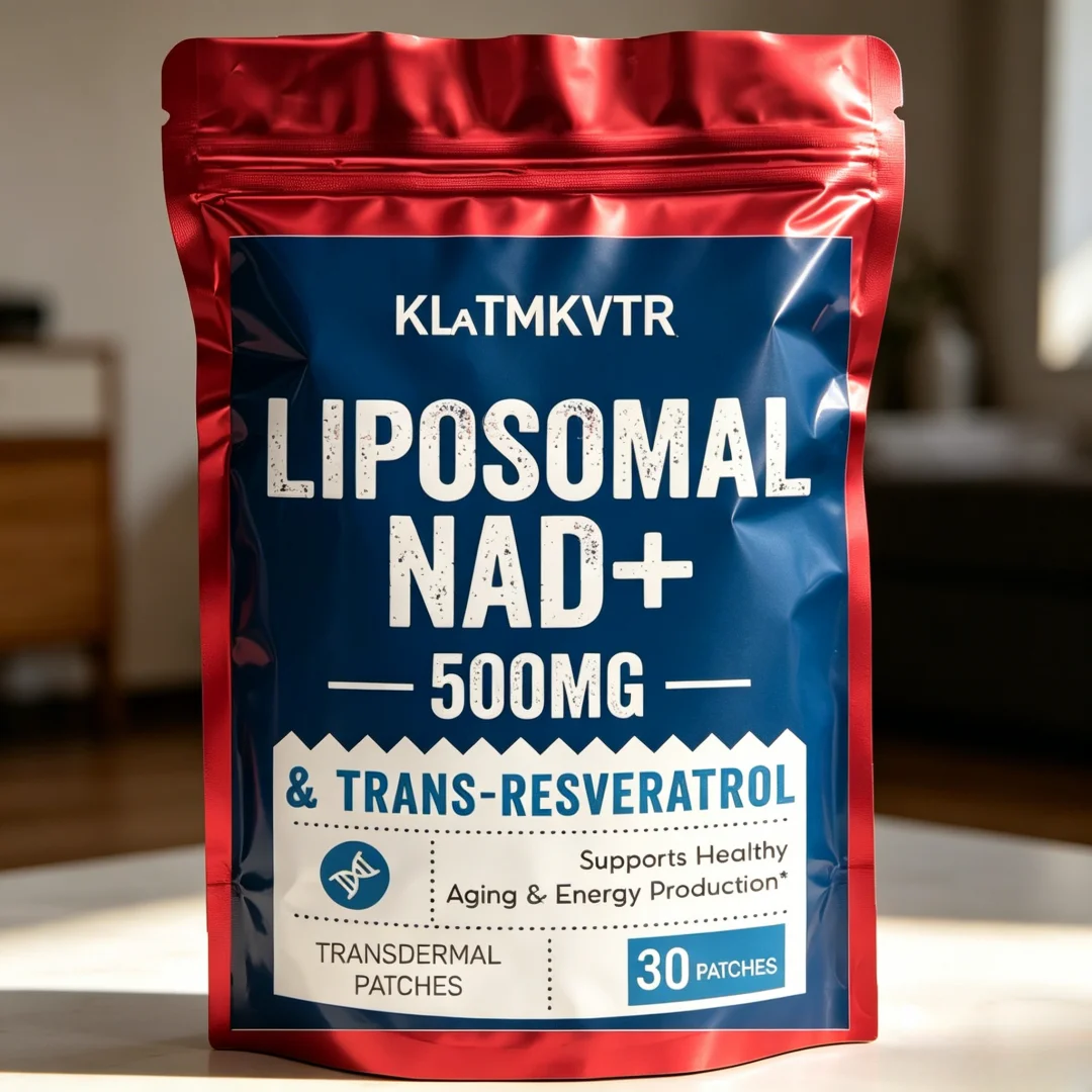 30 Patches Liposomal NAD+ Transdermal Patches With Trans-Resveratrol for Cellular Energy Metabolism & DNA Repair,Healthy Aging