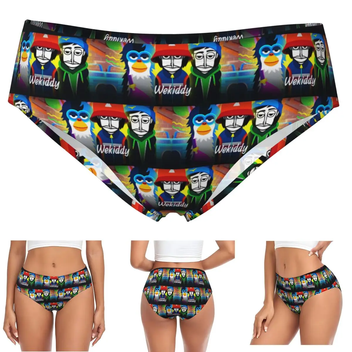 

Трусики для музыкальных видеоигр Incredibox на заказ, женские удобные трусы, нижнее белье, дышащие женские трусы