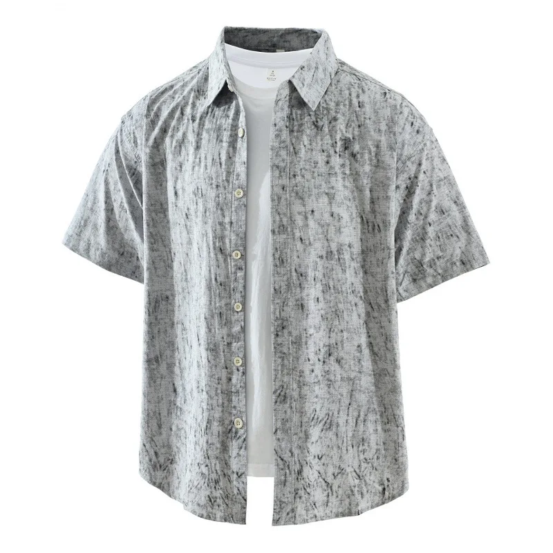 

Japanese-style Printed Trendy Short-sleeve Shirt for Men 2026 Summer Cool Breathable Fashion Versatile Artistic and Relaxed Top