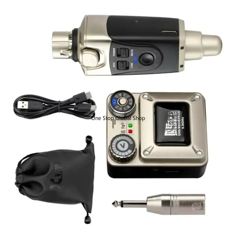 24-bit / 48 kHz Wireless In-ear Monitoring System 5.8 GHz True Diversity system with a reliable 100-foot wireless connection