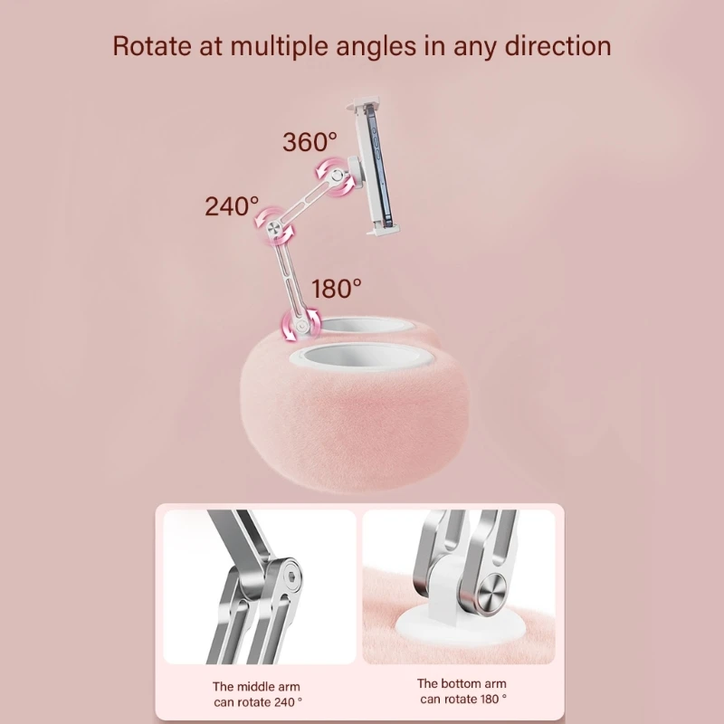 Подставка для планшета, подушка для телефона, регулируемый держатель для телефона для планшета, кровать с мягкой плюшевой для