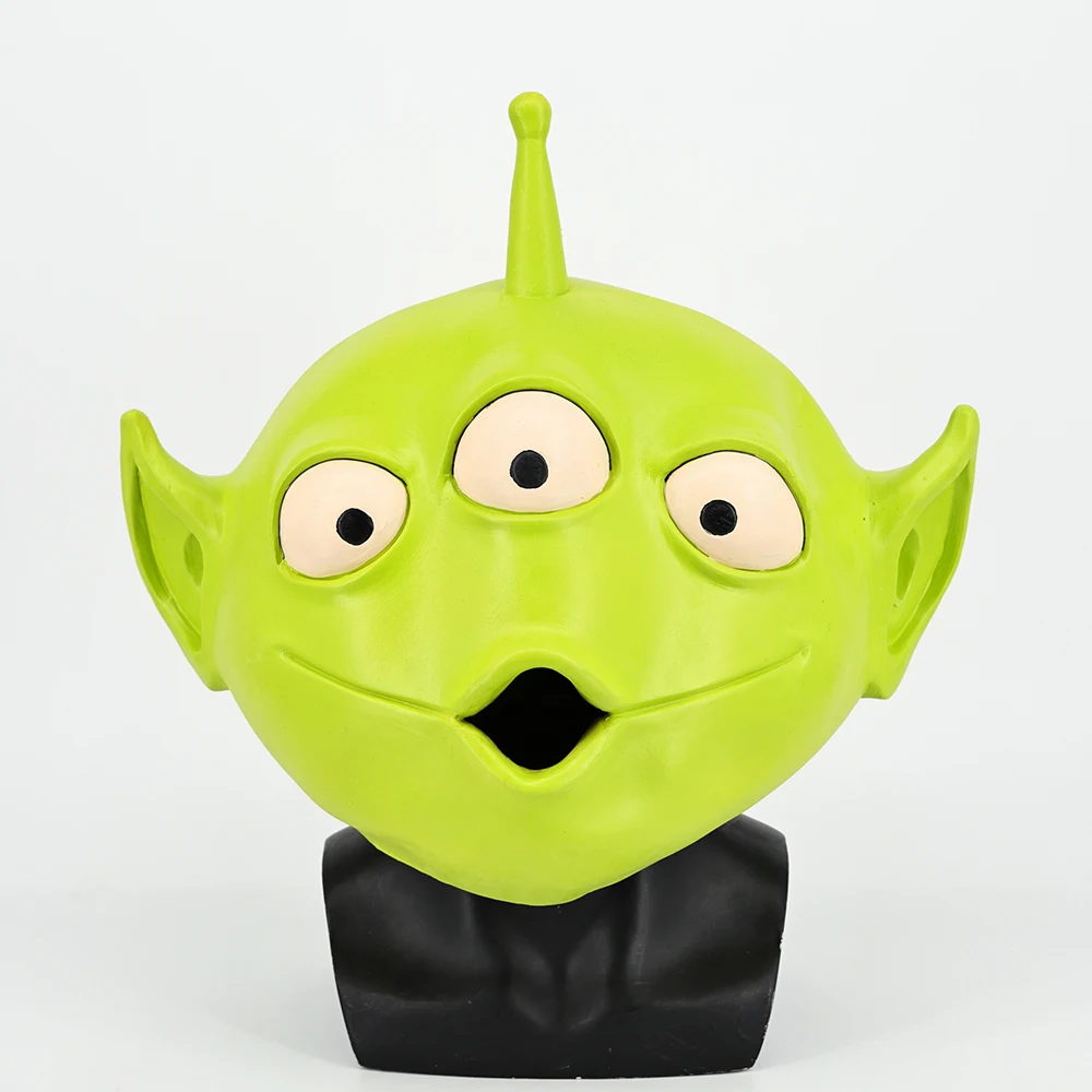 アニメトイストーリーエイリアンマスクコスプレ衣装アクセサリー大人用ハロウィン仮装カーニバルマスクラテックスフルヘッド